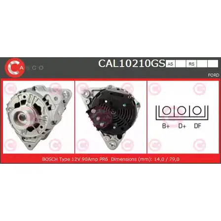 Генератор CASCO SNR65P5 CAL10210GS I FCLRZ 1198298801