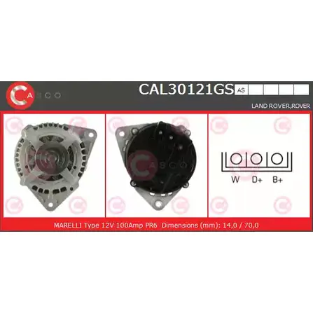 Генератор CASCO MUKFHPN LUCHQ Q6 1198299991 CAL30121GS изображение 0