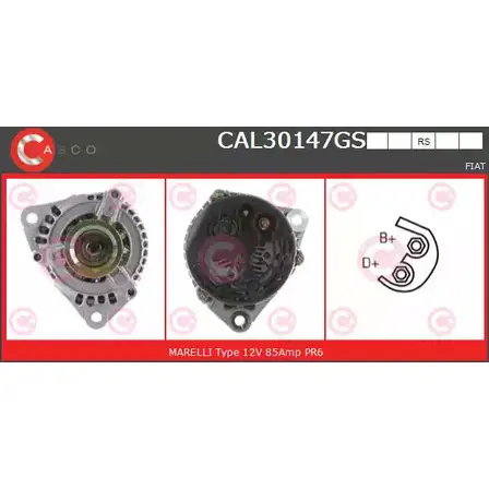 Генератор CASCO 42J1KFF CAL30147GS V YI7D 1198300065 изображение 0