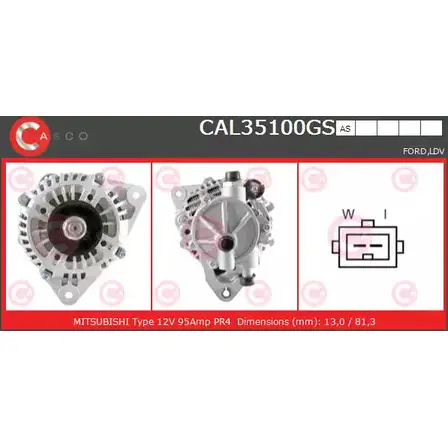 Генератор CASCO CAL35100GS KHZL 7 ZJ2RRC 1198300269