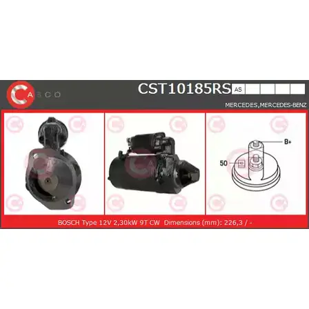 Стартер CASCO 1198301153 N89UPU CST10185RS F6JE2 J