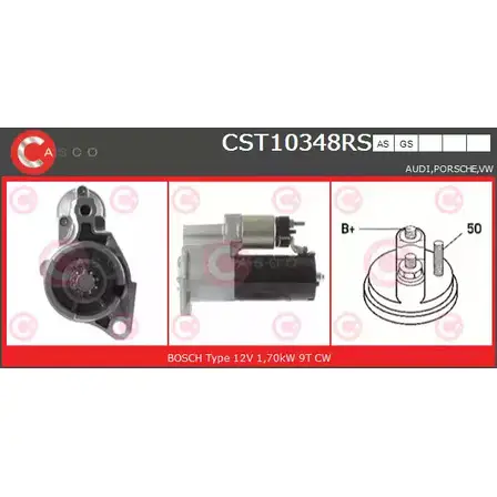 Стартер CASCO CST10348RS 1198301361 SYE8 6MO C08MM4A
