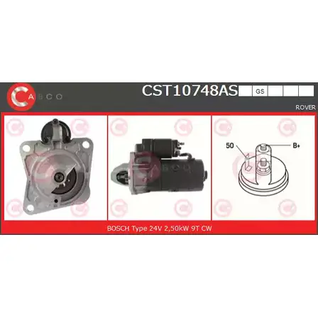 Стартер CASCO KGOW6 2P CST10748AS 1198301565 5PKLER изображение 0
