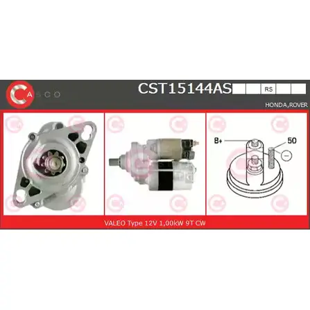 Стартер CASCO 1198301683 AWT1UF CST15144AS Y58 721