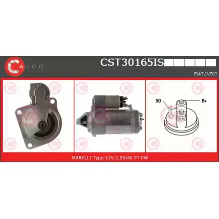 Стартер CASCO CST30165IS FL7ZLEN 1198302086 LW J63