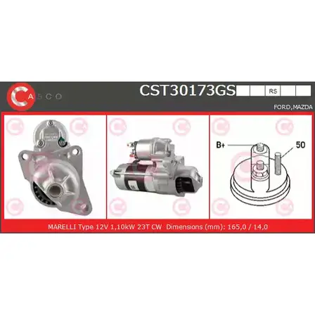 Стартер CASCO 1DRR6 CST30173GS Z 11FMF 1198302095 изображение 0