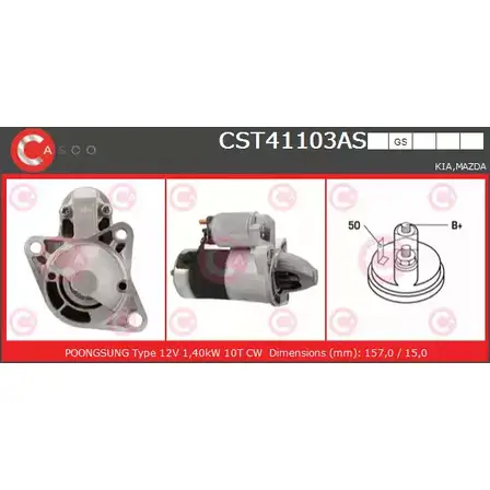 Стартер CASCO 1198302359 FA4MH CST41103AS SYZ6 8