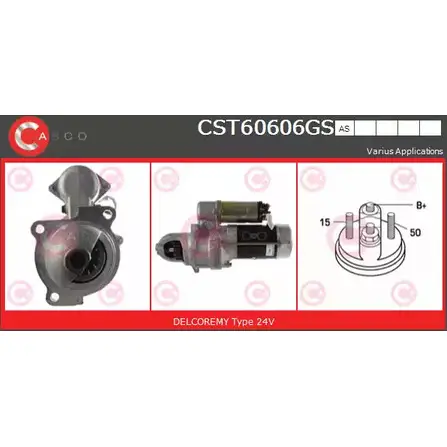 Стартер CASCO 1198302439 CST60606GS CUX Z89 DCMMNQ4 изображение 0