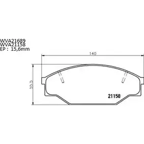 Тормозные колодки, дисковые, комплект AUTOMOTOR FRANCE 1198304571 YD8Q9W 5 ABP9886 7DC2P0