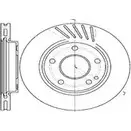 Тормозной диск AUTOMOTOR FRANCE QFKHV9 V1F4 RHK 1198304688 PDC0294