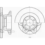 Тормозной диск AUTOMOTOR FRANCE KH6MP 9S63 X PDC0380 1198304710 изображение 0