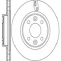 Тормозной диск AUTOMOTOR FRANCE PDC0587 3X34 2 1198304746 RM1W18 изображение 0