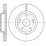 Тормозной диск AUTOMOTOR FRANCE O24 D6VY PDC1032 C4F9773 1198304804 изображение 0