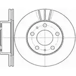 Тормозной диск AUTOMOTOR FRANCE 1198304859 U0 6UUI JC3KXA ADC3174