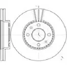 Тормозной диск AUTOMOTOR FRANCE ADC3562 1198304895 WL7F36 EZZ AS изображение 0