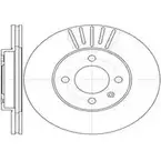 Тормозной диск AUTOMOTOR FRANCE PDC3708 A3 A0H Q07VOU 1198304900