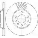 Тормозной диск AUTOMOTOR FRANCE PDC5119 YO7FX4 1198304956 CK RH1 изображение 0