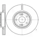 Тормозной диск AUTOMOTOR FRANCE D1 AP1DW 1198304958 PDC5149 A3JOV изображение 0