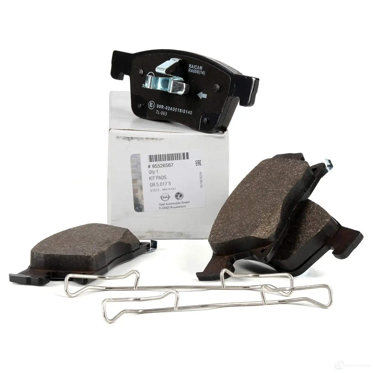Оригинальные передние тормозные колодки Astra K OPEL 95526567 J ACWC 1425187905 изображение 0