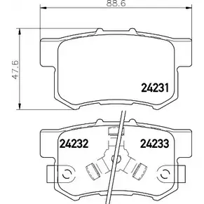 Тормозные колодки, дисковые, комплект BELACO BC4227 BPO I4VV 1198313353 4TS0ON