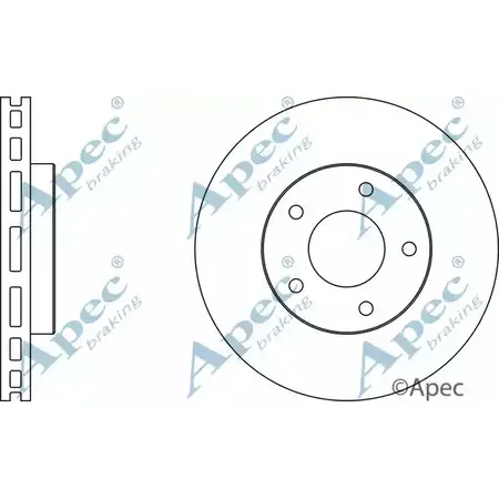 Тормозной диск APEC BRAKING R85UKJ5 DSK2127 8V0U JZL 1198314271