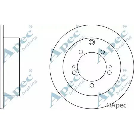 Тормозной диск APEC BRAKING 5URQQ PA8 QDYT DSK2354 1198314273
