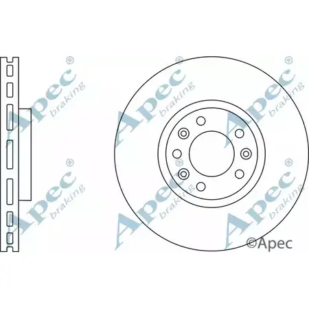 Тормозной диск APEC BRAKING POCYEH DSK2863 1198314282 JL P0XU0 изображение 0