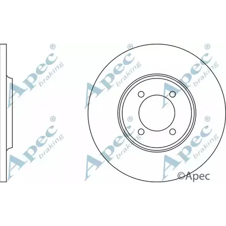 Тормозной диск APEC BRAKING M 6WWM7 DSK705 FK9G99 1198314300 изображение 0