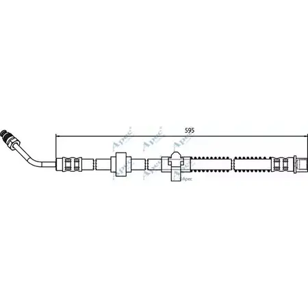 Тормозной шланг APEC BRAKING HOS3574 2RR38I 1198314315 IW NOM