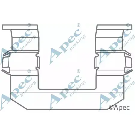 Комплектующие, тормозные колодки APEC BRAKING KIT1026 UQ8L P SHX7CAB 1198314328