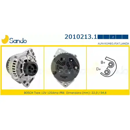 Генератор SANDO RRD 5P 1198316743 2010213.1 FZDD6KD