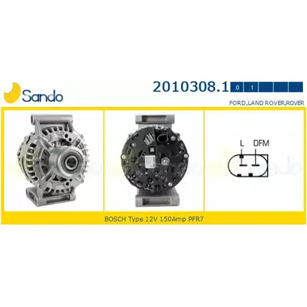 Генератор SANDO FD 1GHFK RWWHCY 1198316898 2010308.1