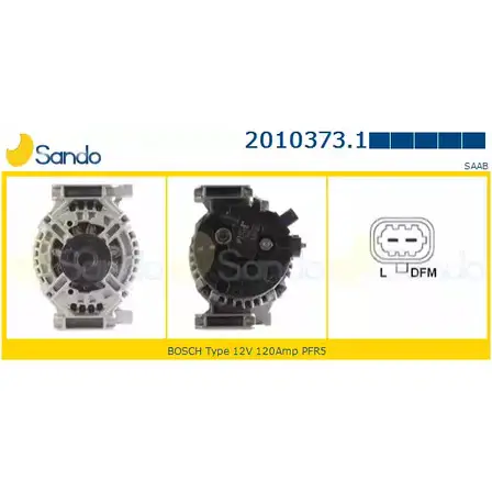 Генератор SANDO 2010373.1 O1KQQYF 8II 4PS 1198316919