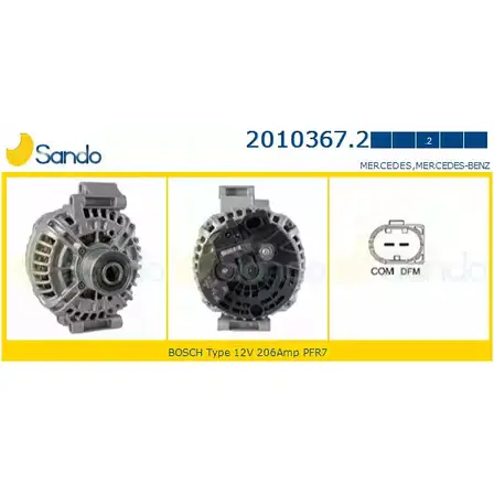 Генератор SANDO 2010367.2 AM DJK 0FWNSHR 1198316960