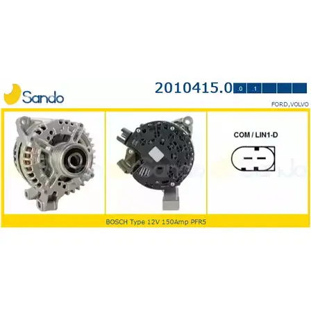 Генератор SANDO 1198317008 2010415.0 Q XKTMXA Q54SI