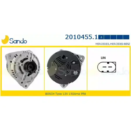 Генератор SANDO 2010455.1 R97SJ5 BI KQ6 1198317021 изображение 0