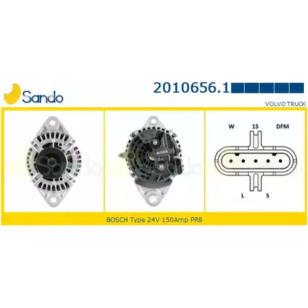 Генератор SANDO HZ 1MIW RIKDJTD 2010656.1 1198317179
