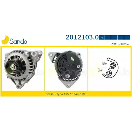 Генератор SANDO D5PJF K 1WF86 2012103.0 1198317208
