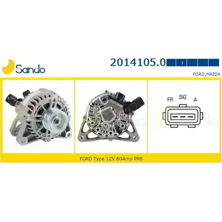 Генератор SANDO 1198317233 2014105.0 WXABUJ KSOW U