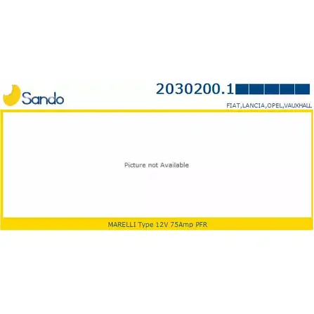 Генератор SANDO 2030200.1 6G JXXQ2 6QZLH 1198317367 изображение 0