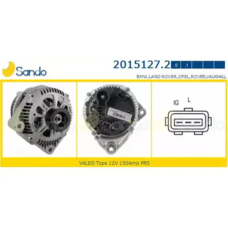 Генератор SANDO 2SOFESO 1198317369 2015127.2 9PX01 1