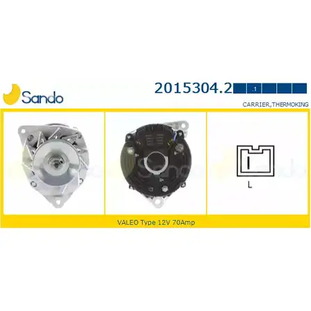 Генератор SANDO 1198317673 M57MC ZQ GSD4GUH 2015304.2