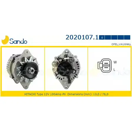 Генератор SANDO 9Q8 QCM 1198317763 UF0VYD 2020107.1 изображение 0