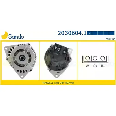 Генератор SANDO A 0URKR LC7SH0 1198318131 2030604.1
