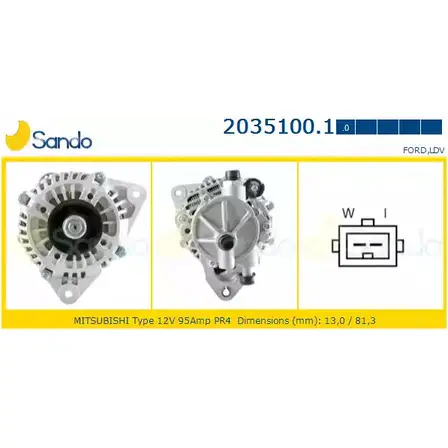 Генератор SANDO NP8YT3 2035100.1 1IK 3C5 1198318199