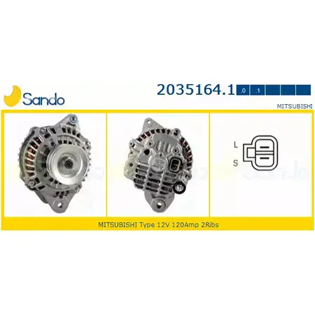Генератор SANDO 2035164.1 O6EU4NP BO 1FKD 1198318248