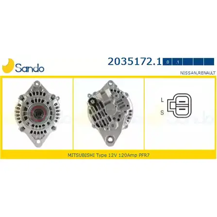 Генератор SANDO 6X 2JAQ4 2035172.1 TMSWT 1198318251