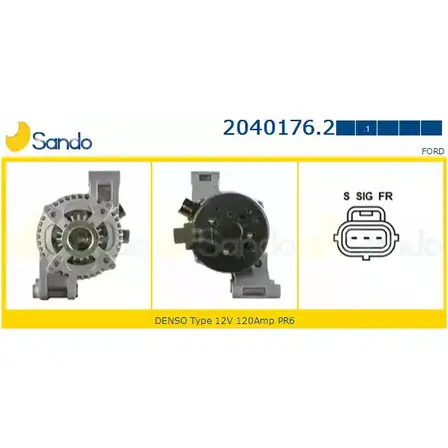 Генератор SANDO 2040176.2 PC1SV 43 1198318303 PSNJ9XV изображение 0