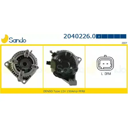 Генератор SANDO IRFZS 1198318552 2040226.0 ME8 GN