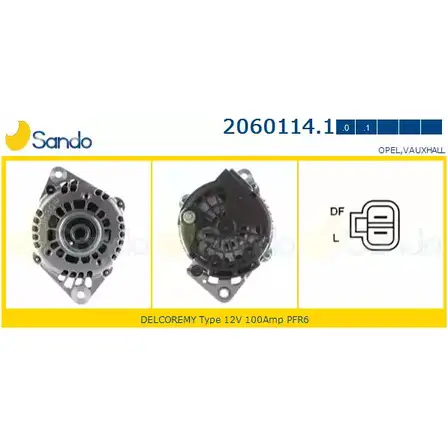 Генератор SANDO 2060114.1 1198318798 2 XT3T 8VY311
